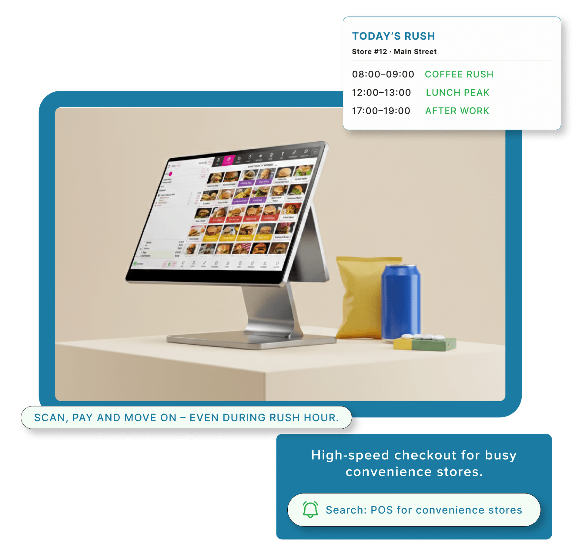 The exterior of a fast-food restaurant franchise.